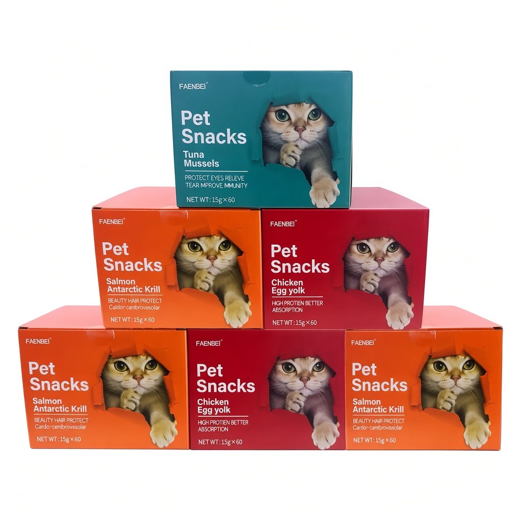 Premium Creamy Cat Treats – Chicken, Salmon & Tuna – 60 piece